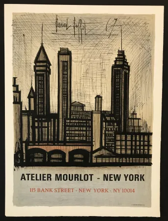 Lithografie Buffet - New York (Affiche)