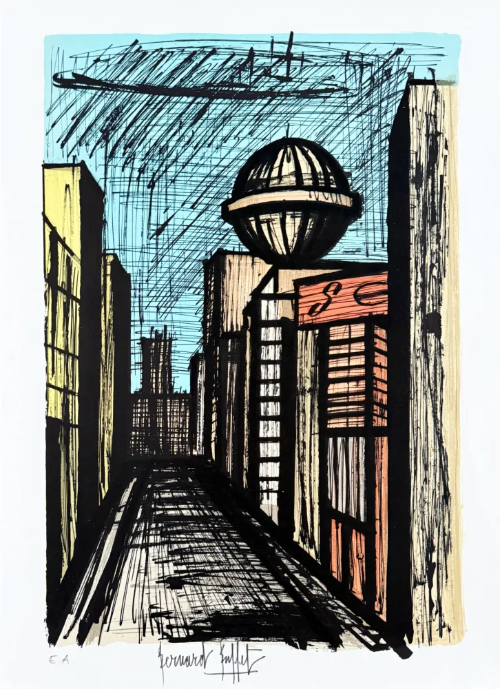 Lithografie Buffet - Nishi-Ginza