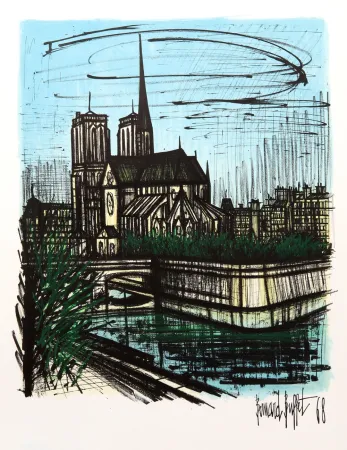 Lithografie Buffet - Notre Dame