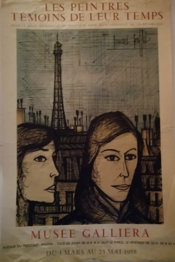 Poster Buffet - Peintres témoins de leur temps - 1958