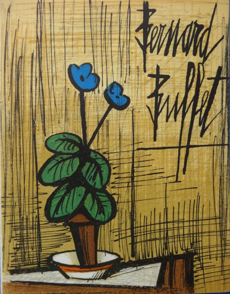 Lithografie Buffet - Petite primevère bleue