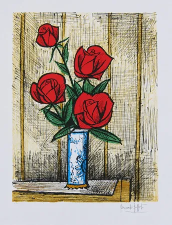 Lithografie Buffet - Roses