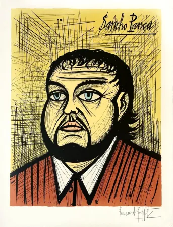 Lithografie Buffet - Sancho Pança 