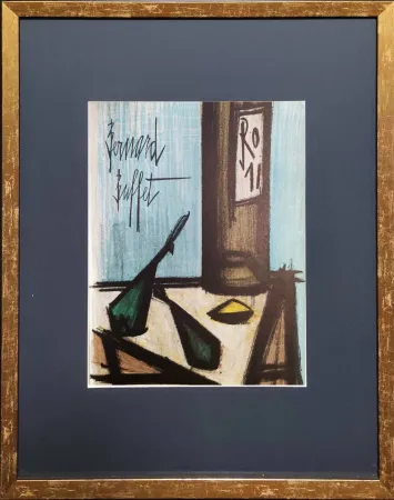 Lithografie Buffet - Still Life with a Bottle