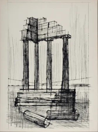 Droge Naald Buffet - Temple en ruine, 1959