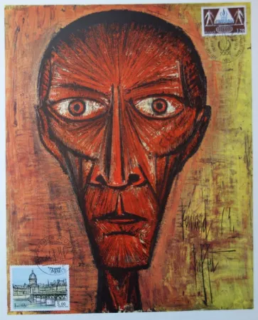 Lithografie Buffet - Tete effrayante