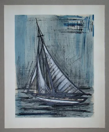 Lithografie Buffet - Voilier, 1959