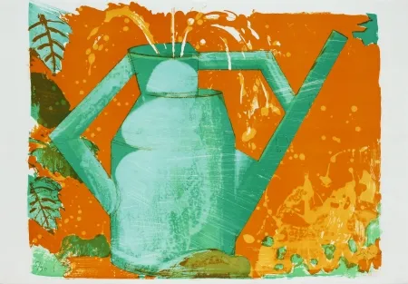 Lithografie Buri - Giesskanne