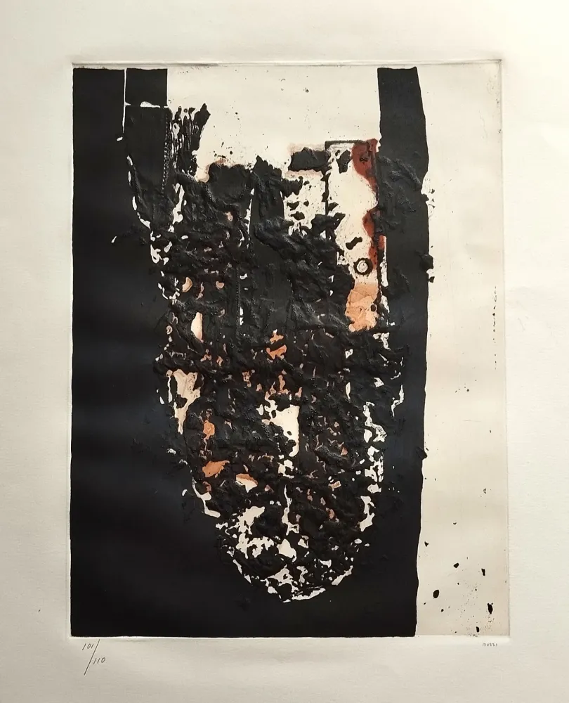 Ets En Aquatint Burri - Combustione