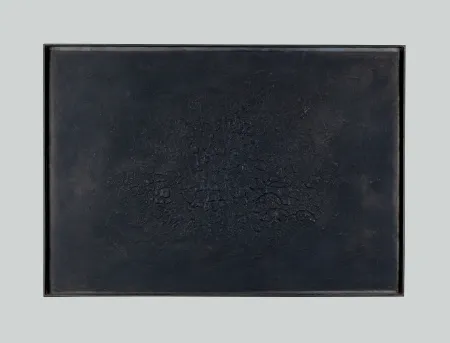 Ets En Aquatint Burri - Cretto Nero D