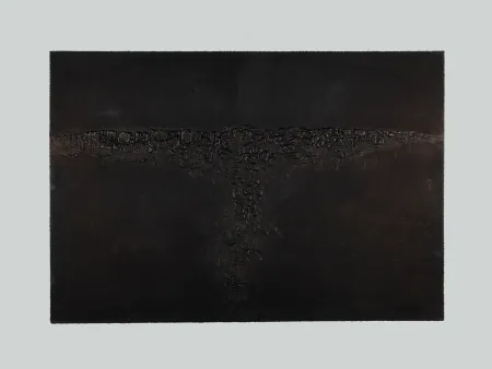 Ets En Aquatint Burri - Cretto Nero F