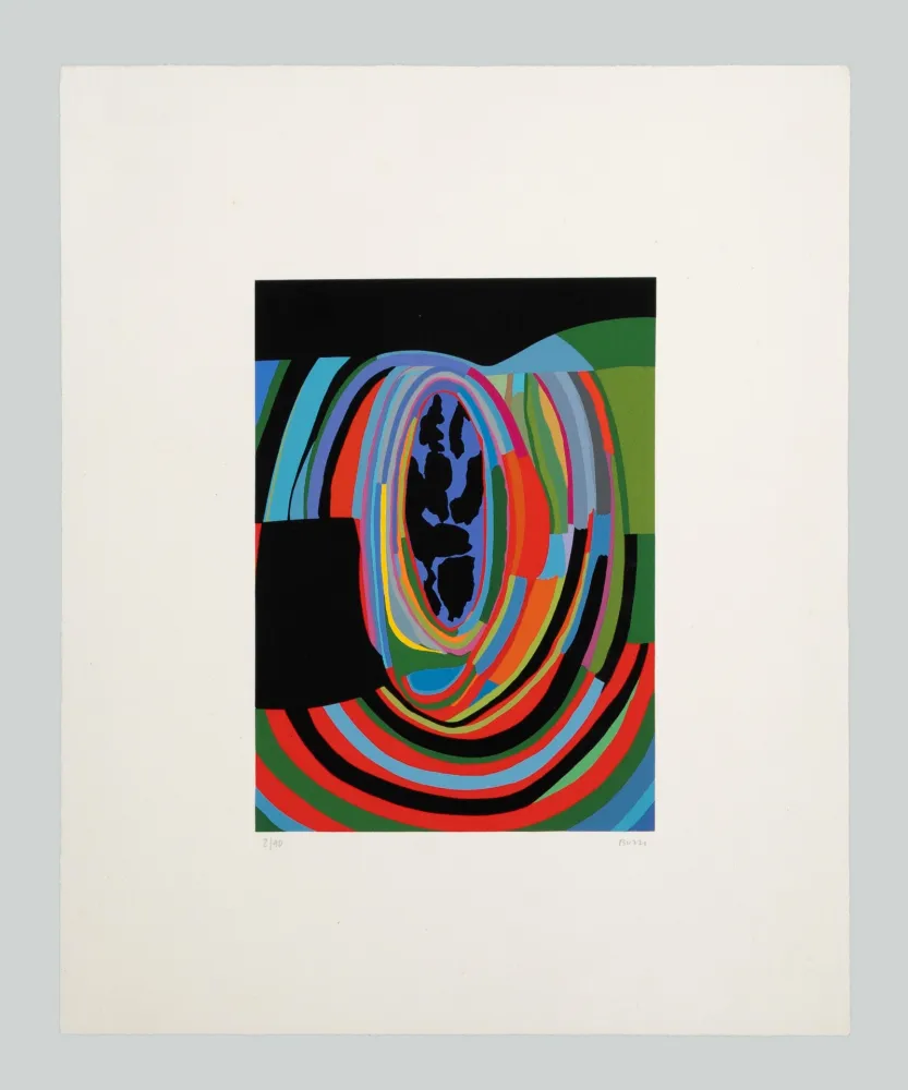 Zeefdruk Burri - Serigrafia 1-B