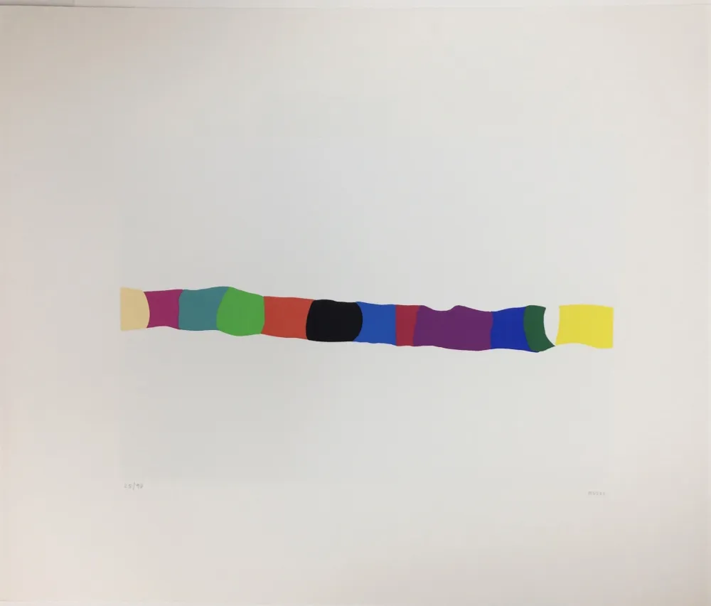 Zeefdruk Burri - Trittico C - 2