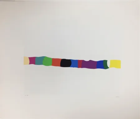 Zeefdruk Burri - Trittico C - 2