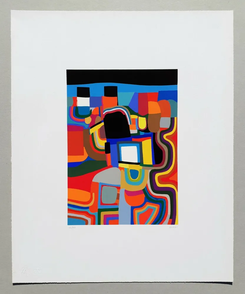 Zeefdruk Burri - Trittico E - Serigrafia 1-E