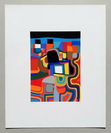 Zeefdruk Burri - Trittico E - Serigrafia 1-E