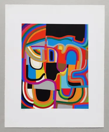 Zeefdruk Burri - Trittico E - Serigrafia 2-E