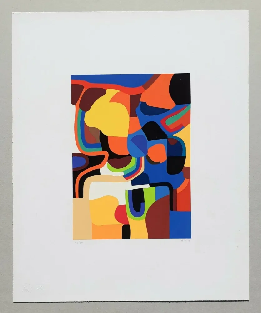 Zeefdruk Burri - Trittico E - Serigrafia 3-E