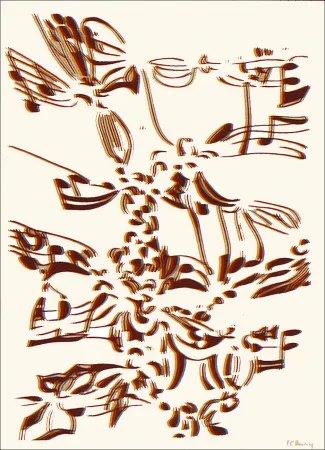 Lithografie Bury - Aff Avt 143