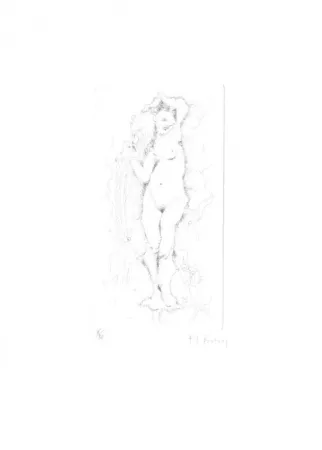 Gravure Bury - Au bord du canal