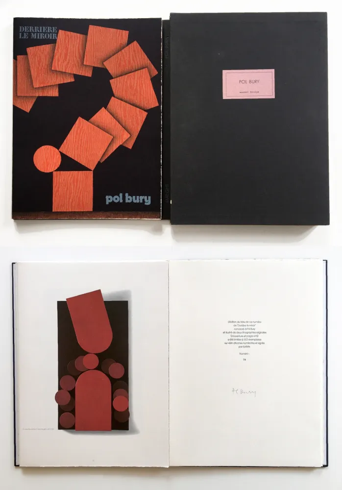 Geïllustreerd Boek Bury - Derrière le Miroir n° 228. POL BURY. Mars 1978. TIRAGE DE LUXE SIGNÉ.