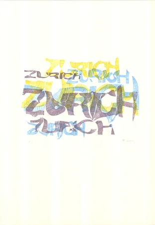 Lithografie Bury - Zurich