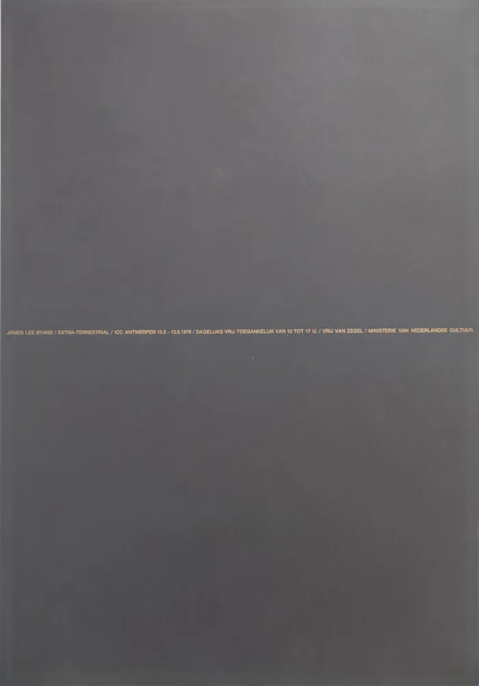 Geen Techniek Byars - Extra terrestrial