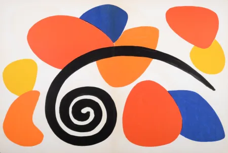 Lithografie Calder - Abstract composition (A), 1968