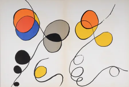 Lithografie Calder - Abstract composition (B), 1968