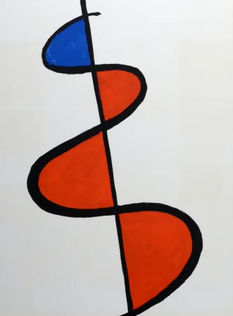 Lithografie Calder - Abstract composition, Retrospektive 1973