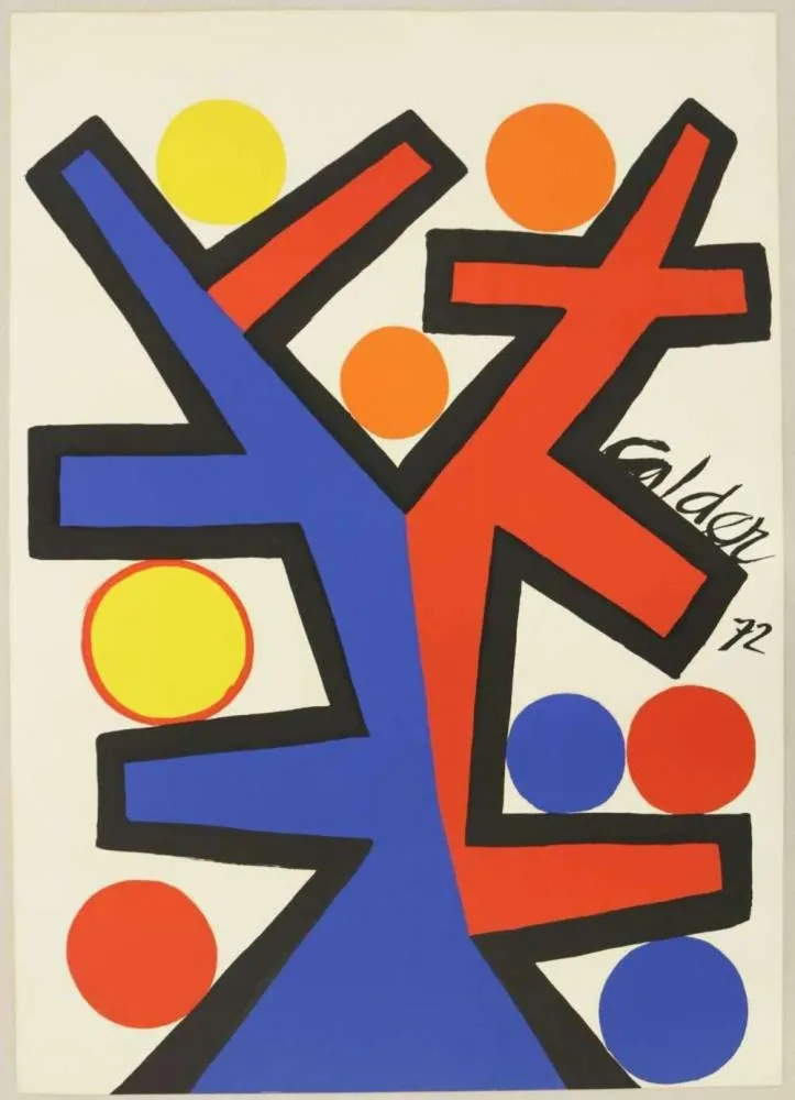 Lithografie Calder - Asymétrie