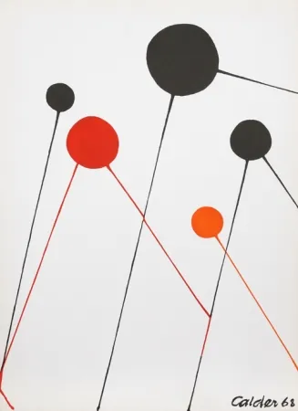 Lithografie Calder - Balloons