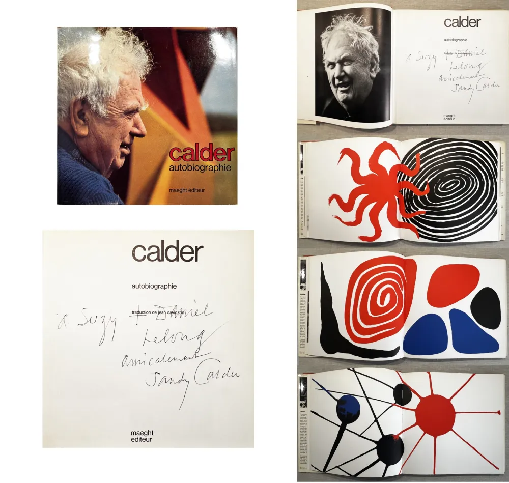 Geïllustreerd Boek Calder - CALDER. AUTOBIOGRAPHIE. Rare exemplaire dédicacé.