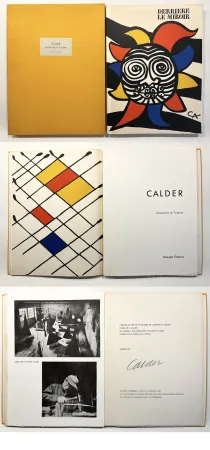 Geïllustreerd Boek Calder - CALDER OISELEUR DU FER. DERRIÈRE LE MIROIR N° 156 DE LUXE SIGNÉ. 9 lithographies (1966).