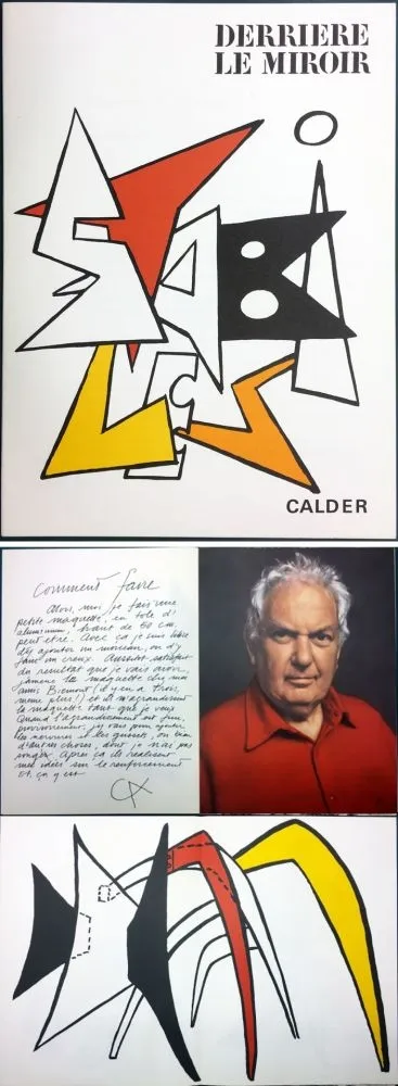 Geïllustreerd Boek Calder - CALDER. STABILES. Derrière le Miroir n° 141. 8 LITHOGRAPHIES ORIGINALES (1963)