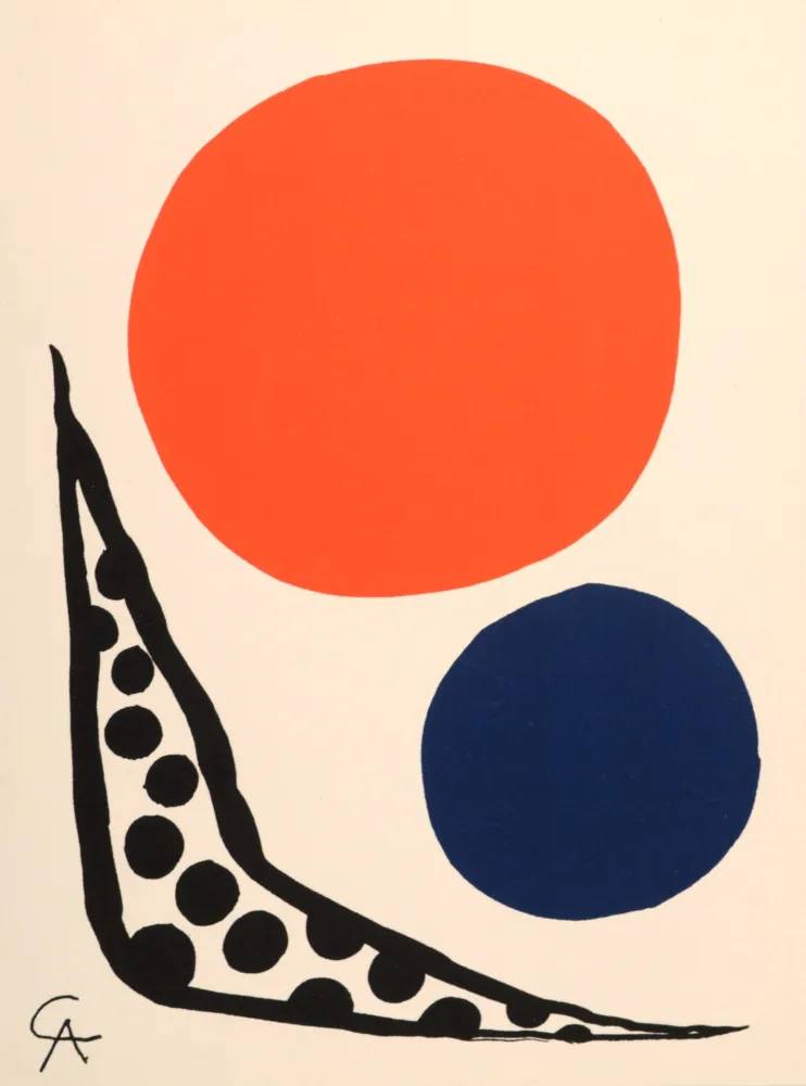 Lithografie Calder - Composition, 1965.