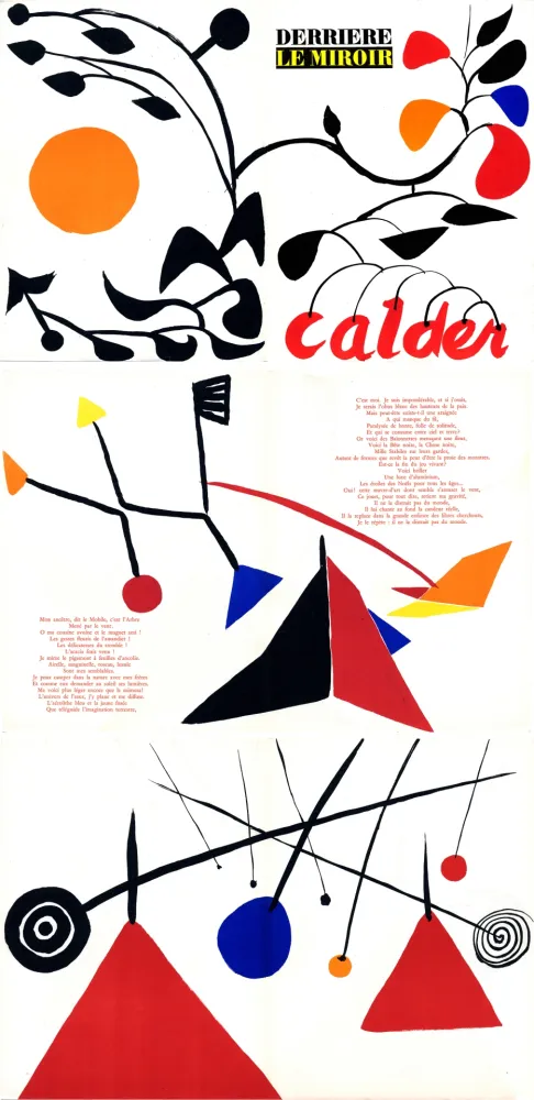 Geïllustreerd Boek Calder - DERRIÈRE LE MIROIR N° 69-70. CALDER. Octobre-novembre 1954.