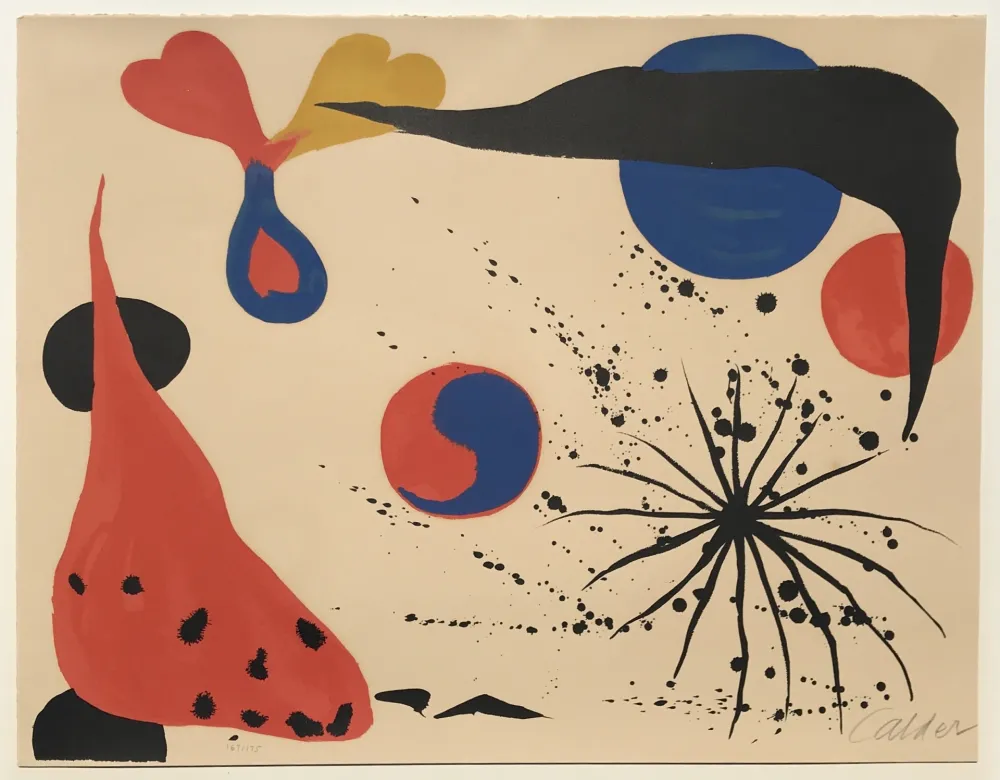 Lithografie Calder - Flies in the Spider Web