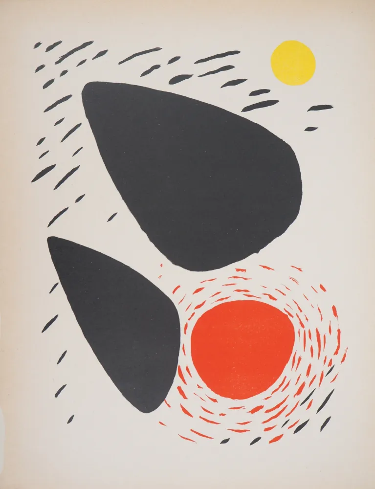 Lithografie Calder - Formes en mouvement (Poésie de l'espace)
