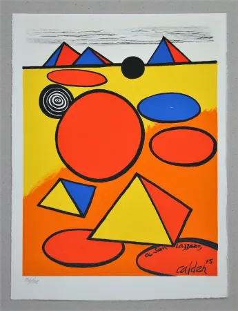 Lithografie Calder - Hommage à San Lazzaro