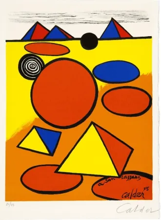 Lithografie Calder - Hommage à San Lazzaro