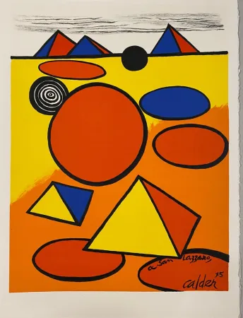 Lithografie Calder - Hommage à San Lazzaro