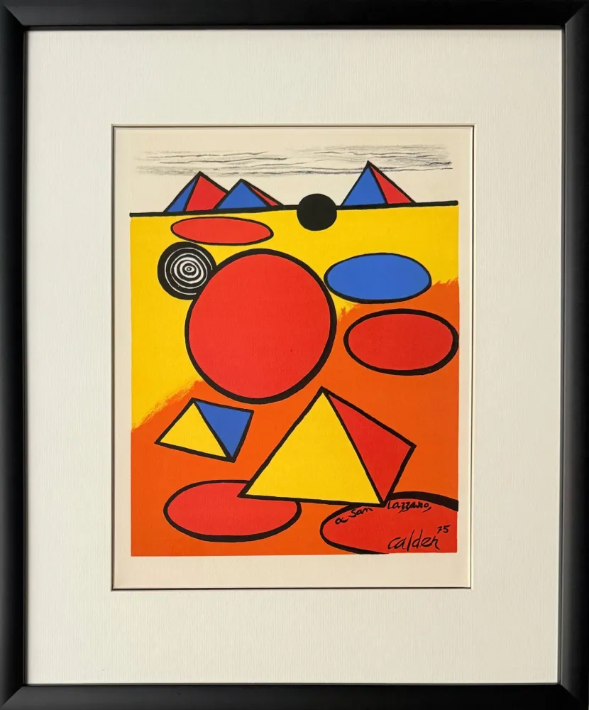 Lithografie Calder - Hommage à San Lazzaro