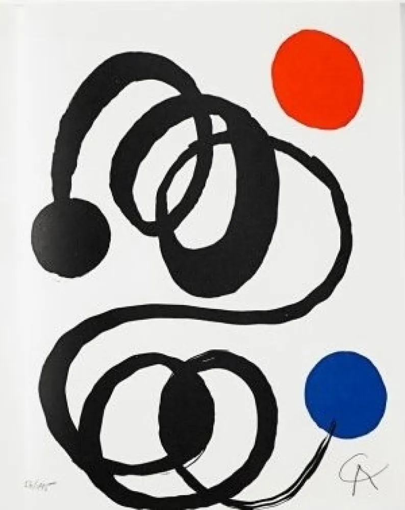 Lithografie Calder - Jean Cassou: vingt-deux poèms