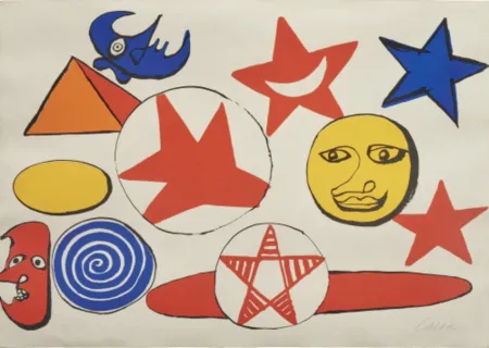 Lithografie Calder - L Etoile Rouge