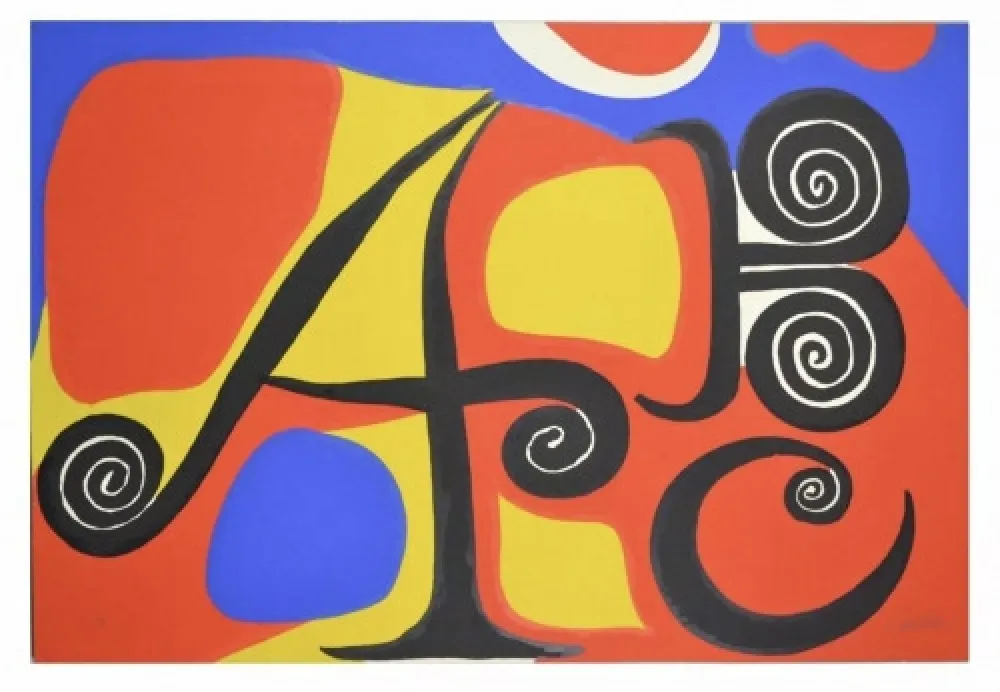 Lithografie Calder - Le Lettres