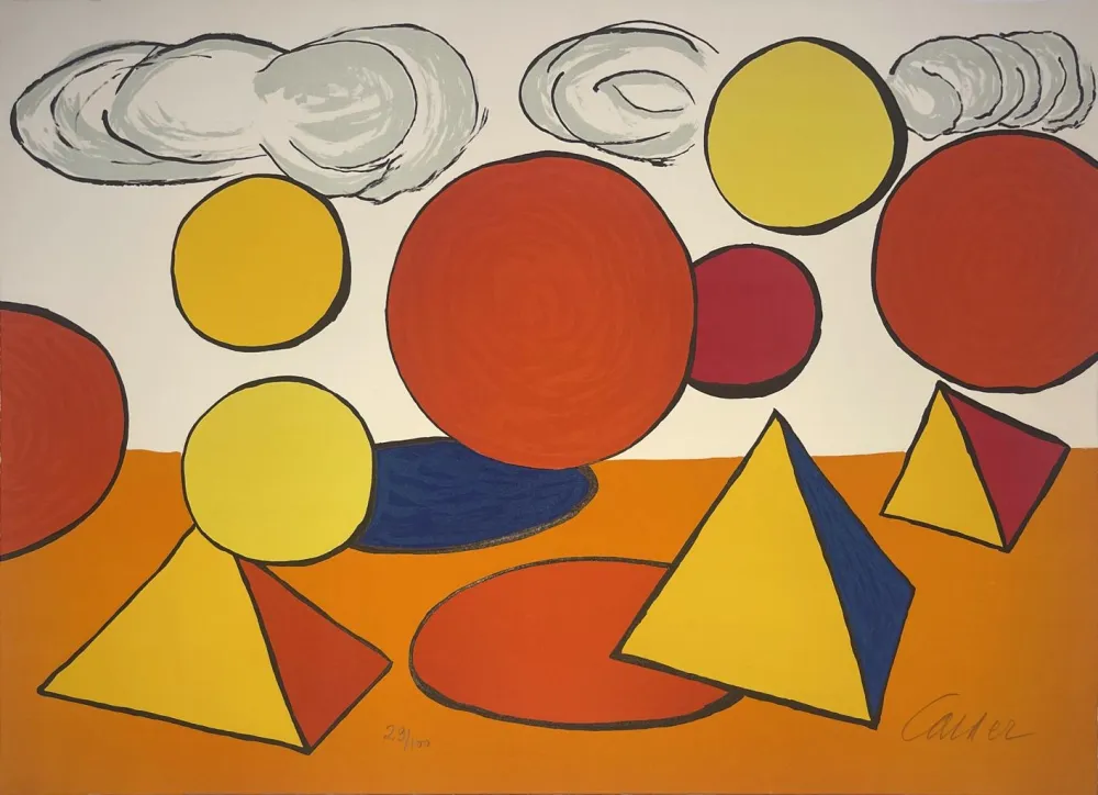 Lithografie Calder - Le Piège / The Trap from La Memoire Elementaire