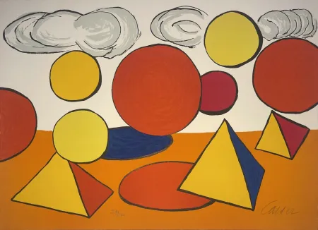 Lithografie Calder - Le Piège / The Trap from La Memoire Elementaire