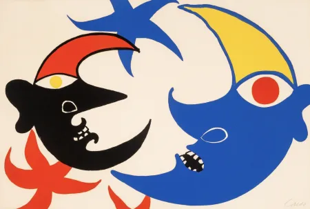 Lithografie Calder - Les Deux Lues