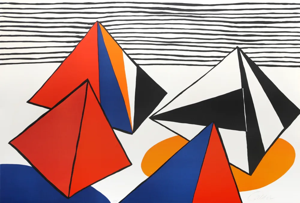 Lithografie Calder - Les Pyramides Grandes